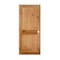 Codel Doors 30" x 80" x 1-3/8" Knotty Alder 2-Panel Interior Shaker 7-1/4" RH Prehung Door w/Matte Black Hinges 2668ska8402RH10B714 - alternate 1